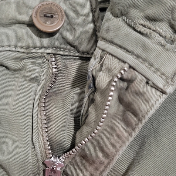 Chino By Anthropologie Women's Relaxed Chino Trouser Pant Size 28 Green Raceing - Picture 12 of 16